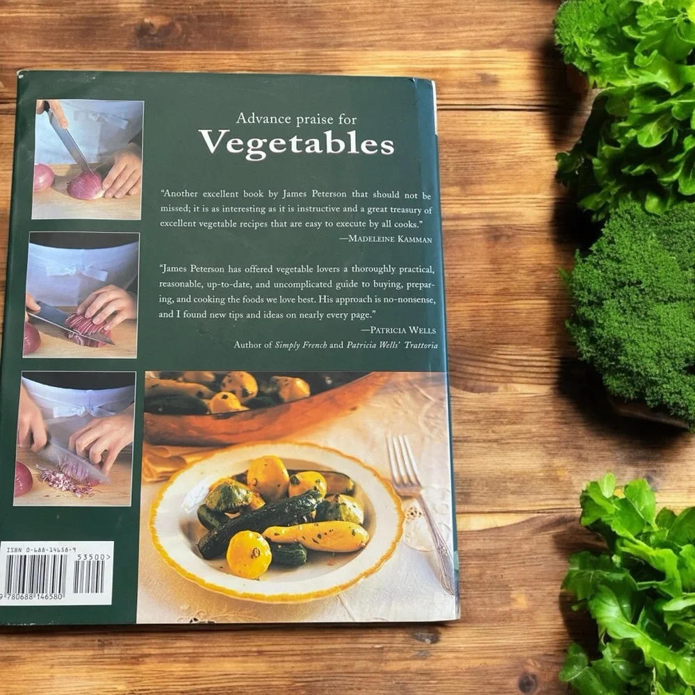 Vegetables by James Peterson Hardcover Cookbook 1998 1st Edition